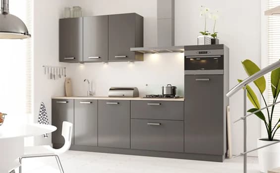 Antraciet moderne keuken